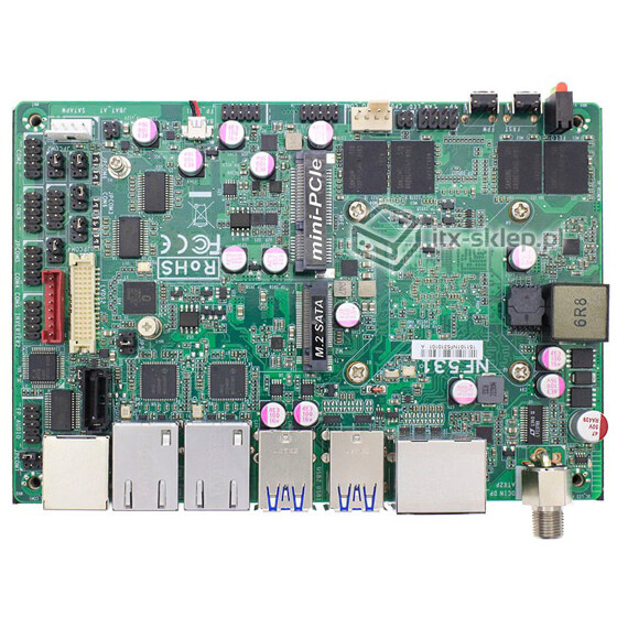 Jetway NF531D4-3150 3,5" Celeron Braswell N3150 QuadCore 1,60-2,08 GHz 4GB RAM 2xLAN 9-36V DC