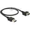 Elastyczny przedłużacz Easy-USB 2.0 A-A krótki giętki 50cm M-F Delock 83663