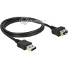 Elastyczny przedłużacz Easy-USB 2.0 A-A krótki giętki 1m M-F Delock 83664