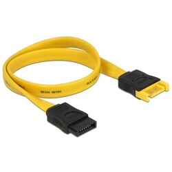 Przedłużacz SATA Data 6 Gb/s męsko-żeński 30cm Delock 82855