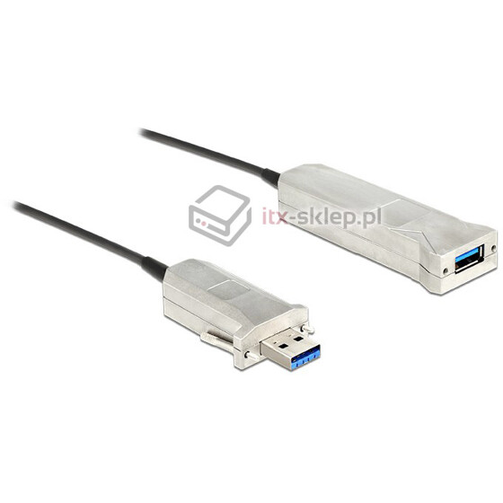 Przedłużacz optyczny USB 3.0 A-A 20m M-F Delock 83739