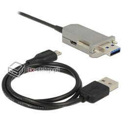 Przedłużacz optyczny USB 3.0 A-A 20m M-F Delock 83739