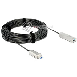 Przedłużacz optyczny USB 3.0 A-A 50m M-F Delock 83740