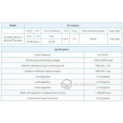 Zasilacz mini-ITX 1U 400W Seasonic SS-400H1U Active PFC