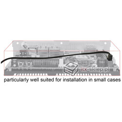 Kabel SATA 6 Gb/s elastyczny FLEXI prosty 100cm czarny zatrzask HTPC 83843