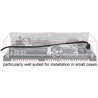 Kabel SATA 6 Gb/s elastyczny FLEXI prosty 100cm czarny zatrzask HTPC 83843