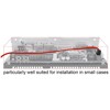 Kabel SATA 6 Gb/s elastyczny FLEXI prosty 30cm czerwony zatrzask HTPC 83834