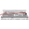 Kabel SATA 6 Gb/s elastyczny FLEXI prosty 70cm czerwony zatrzask HTPC 83836