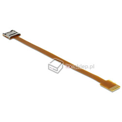 Przedłużacz taśma micro SD męsko  micro SD żeński 16cm Delock 61870