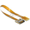 Przedłużacz taśma micro SD męsko  micro SD żeński 16cm Delock 61870