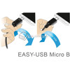 Kabel Dual EASY-USB 2.0-A - EASY-USB micro-B M-M 50cm Delock 83845