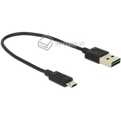 Kabel Dual EASY-USB 2.0-A - EASY-USB micro-B M-M 20cm Delock 84804