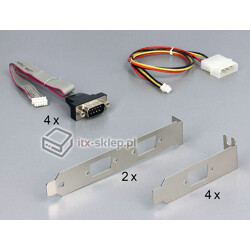 Kontroler mini PCI-Express - 4x RS-232 Exar XR17V354 z zasilaniem 5V/12V