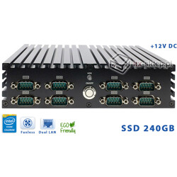 Komputer NUC Fanless Intel Celeron J1900 2.0GHz 4GB SSD 240GB Delta-NUC10-SSD240-A 9xCOM 12VDC