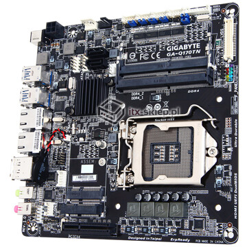 Gigabyte GA-Q170TN Thin mini-ITX Q170 Skylake LGA1151 2xLAN 12-24V DC vPRO