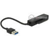 Kabel serwisowy SATA 22pin  USB 3.0-A z osłona ochronną 2,5" 15cm Delock 62742