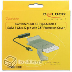 Kabel serwisowy SATA 22pin  USB 3.0-A z osłona ochronną 2,5