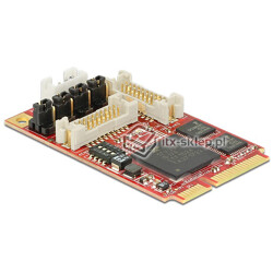 Kontroler mini PCI-Express - 4x RS-232/422/485 Exar XR17V354