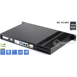 Serwer fanless Core i3-6100T 3,20GHz 8GB DDR4 2xLAN 1xSFP Delta-Silent1-i3-SSD120 DC12-24V