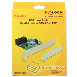 Kontroler RAID 0,1,10 Marvell 88SE9230 PCI-Express x4 v2.0 Delock 89395