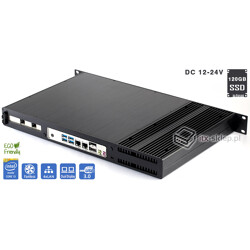 Serwer fanless Core i3-6100T 3,20GHz 8GB DDR4 4xLAN Delta-Silent3-i3-SSD120 DC12-24V