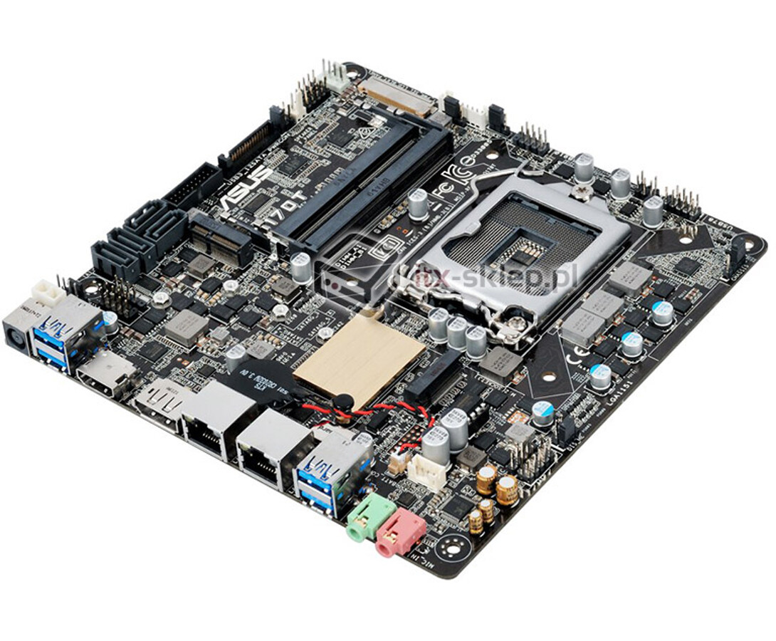 Asus Q170T Thin mini-ITX Q170 Skylake LGA1151 2xLAN 12-19V DC vPRO
