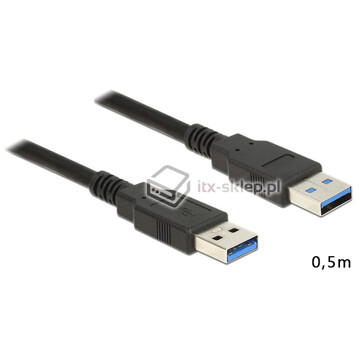 Kabel USB 3.0-A M-M męsko-męski 0,5m Delock 85059