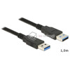 Kabel USB 3.0-A M-M męsko-męski 1,0m Delock 85060