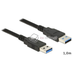 Kabel USB 3.0-A M-M męsko-męski 1,0m Delock 85060