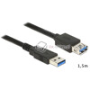 Przedłużacz USB 3.0-A M-F męsko-żeński 1,5m Delock 85055