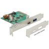 Kontroler 1xUSB 3.1 1xUSB Typ-C PCI-Express x4 złącze zewnętrzne Delock 89562