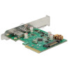 Kontroler 1xUSB 3.1 1xUSB Typ-C PCI-Express x4 złącze zewnętrzne Delock 89562