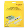 Kontroler 1xUSB 3.1 1xUSB Typ-C PCI-Express x4 złącze zewnętrzne Delock 89562