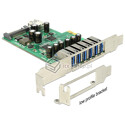Kontroler 6xUSB 3.0 PCI-Express x1 złącza zewnętrzne Delock 89377