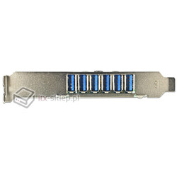 Kontroler 6xUSB 3.0 PCI-Express x1 złącza zewnętrzne Delock 89377