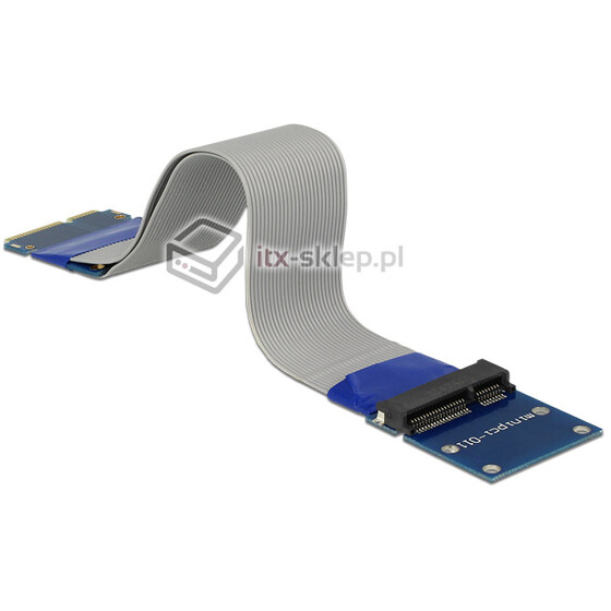 Elastyczny przedłużacz Mini PCI Express / mSATA M-F 13cm Delock 65837