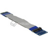 Elastyczny przedłużacz Mini PCI Express / mSATA M-F 13cm Delock 65837