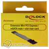 Elastyczny przedłużacz Mini PCI Express / mSATA M-F 13cm Delock 65837