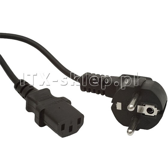 Kabel zasilający 1.8m czarny