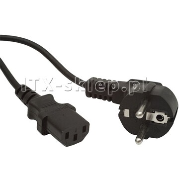 Kabel zasilający 1.8m czarny