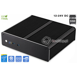Komputer przemysłowy Fanless Core i5-7500T 2,7GHz 2xLAN 8GB SSD 512GB i5-H110-SSD512-1