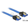 Kabel SATA 6 Gb/s prosty 10cm niebieski pozłacane zatrzaski HTPC 84976