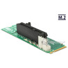 Adapter riser card M.2 Key M męski - PCI-Express x4 dla płyt mini-ITX