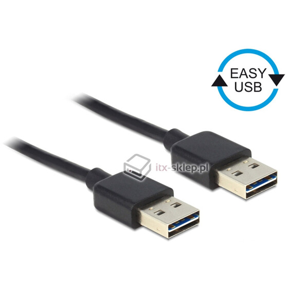 Kabel EASY-USB 3.0-A M-M męsko-męski 0,5m Delock 85191