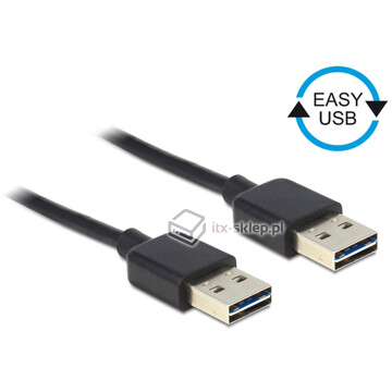 Kabel EASY-USB 3.0-A M-M męsko-męski 0,5m Delock 85191
