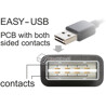 Kabel EASY-USB 3.0-A M-M męsko-męski 0,5m Delock 85191