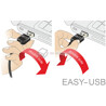 Kabel EASY-USB 3.0-A M-M męsko-męski 0,5m Delock 85191