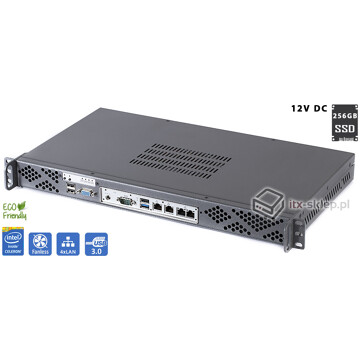 Serwer Fanless 1U Celeron N2930 4GB DDR3 240GB SSD 4xLAN Delta-Silent2-SSD240