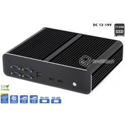 Komputer przemysłowy Fanless Intel Celeron N3160 2x1,6GHz 2xLAN 5xCOM SSD 512GB Delta-N3160-SSD512-1