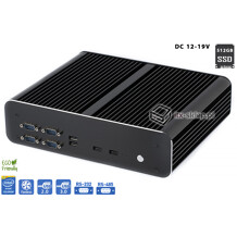 Komputer przemysłowy Fanless Intel Celeron N3160 2x1,6GHz 2xLAN 5xCOM SSD 512GB Delta-N3160-SSD512-1